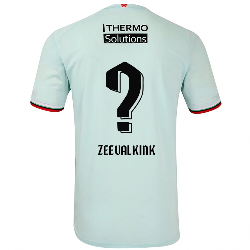 Niño Fútbol Camiseta Leco Zeevalkink #0 Verde Claro 2ª Equipación 2024/25