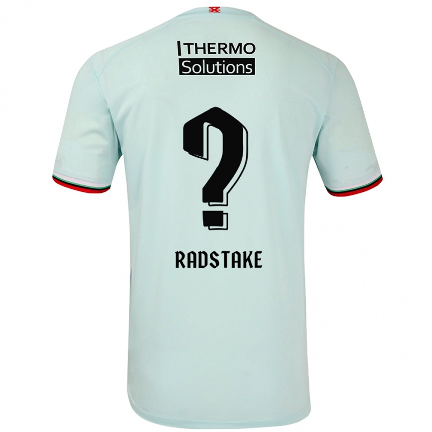 Niño Fútbol Camiseta Ruben Radstake #0 Verde Claro 2ª Equipación 2024/25