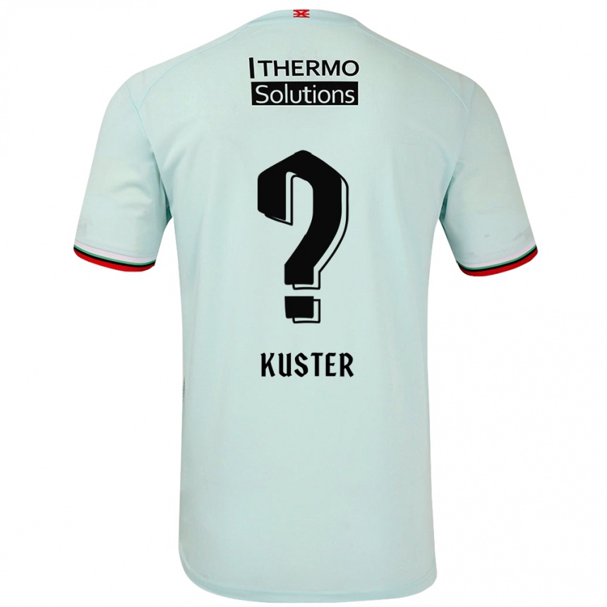 Niño Fútbol Camiseta Harrie Kuster #0 Verde Claro 2ª Equipación 2024/25