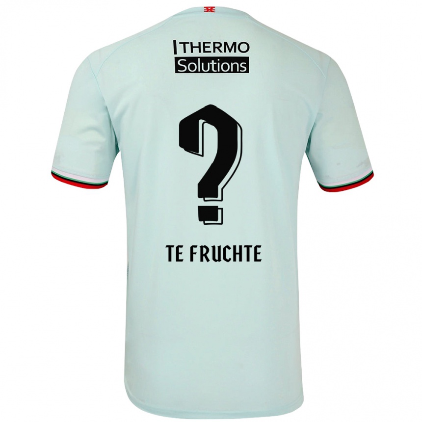 Niño Fútbol Camiseta Jonah Te Fruchte #0 Verde Claro 2ª Equipación 2024/25