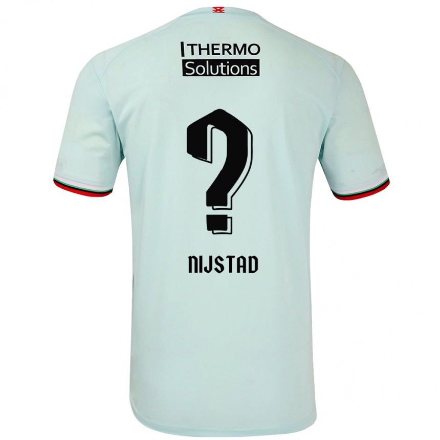 Niño Fútbol Camiseta Ruud Nijstad #0 Verde Claro 2ª Equipación 2024/25