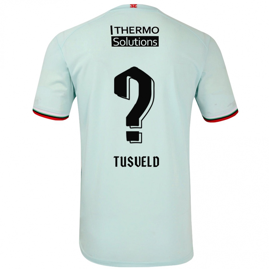 Niño Fútbol Camiseta Tijn Tusveld #0 Verde Claro 2ª Equipación 2024/25