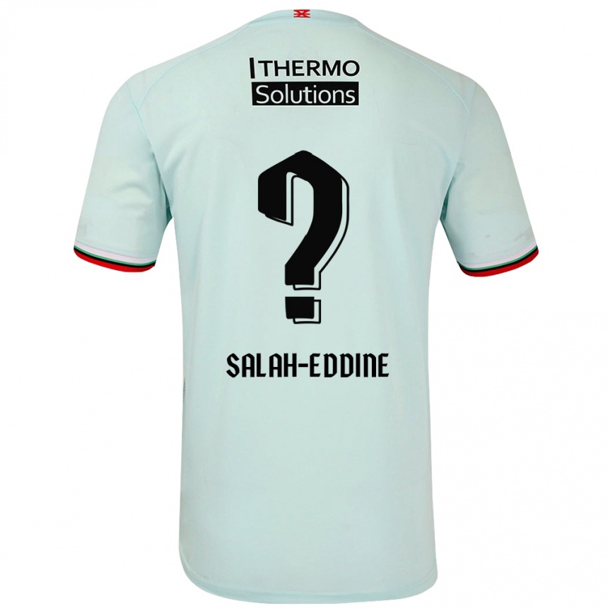 Niño Fútbol Camiseta Ibrahim Salah-Eddine #0 Verde Claro 2ª Equipación 2024/25