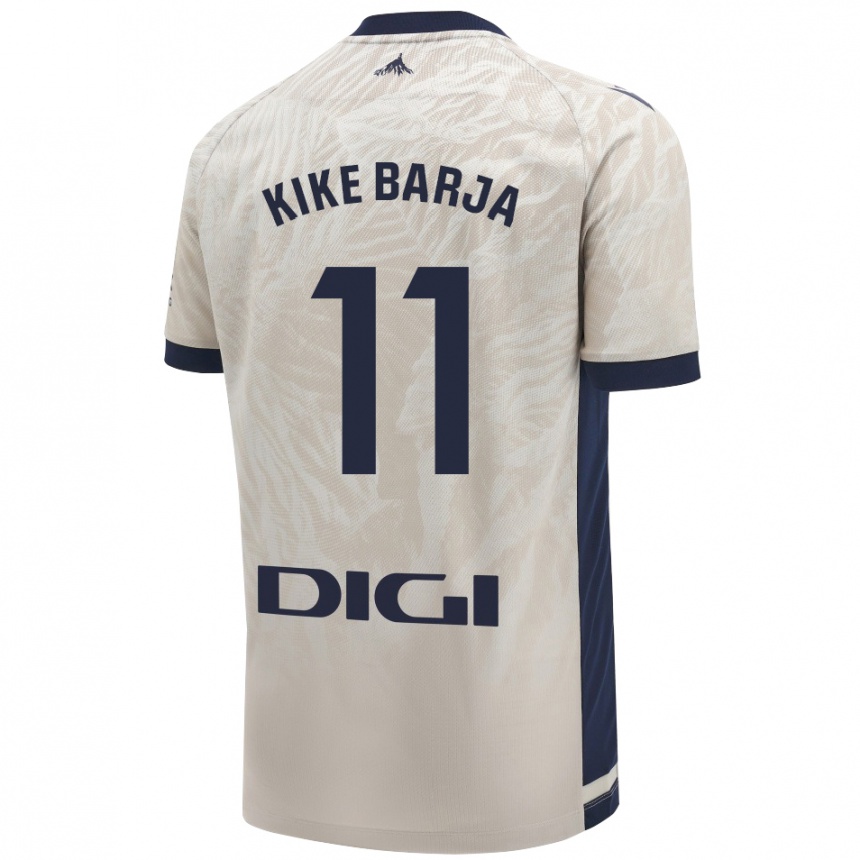 Niño Fútbol Camiseta Kike Barja #11 Gris Claro 2ª Equipación 2024/25