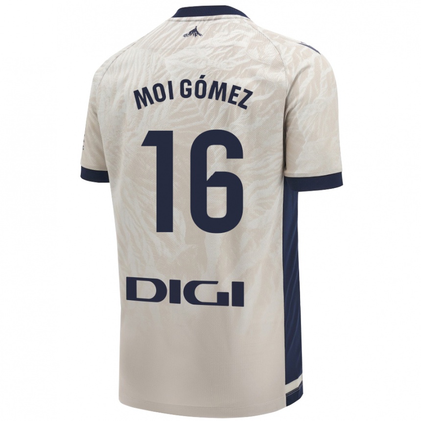 Niño Fútbol Camiseta Moi Gómez #16 Gris Claro 2ª Equipación 2024/25