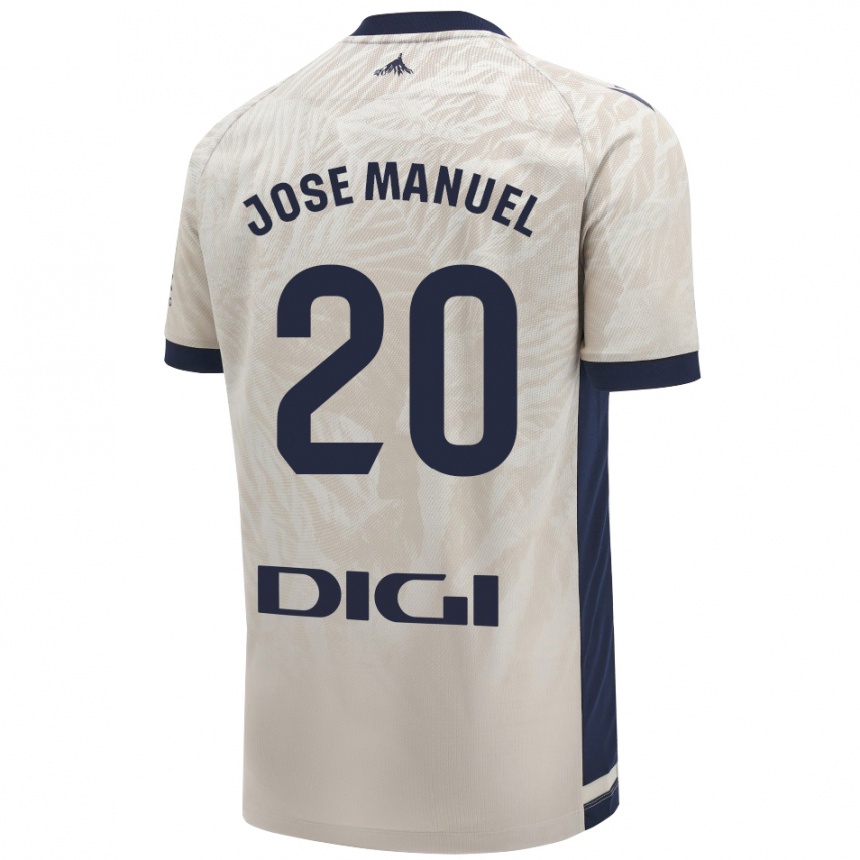 Niño Fútbol Camiseta José Manuel Arnáiz #20 Gris Claro 2ª Equipación 2024/25