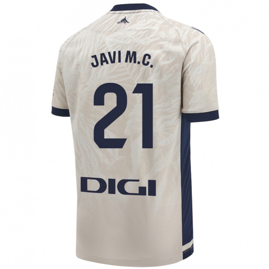 Niño Fútbol Camiseta Javi Martínez #21 Gris Claro 2ª Equipación 2024/25