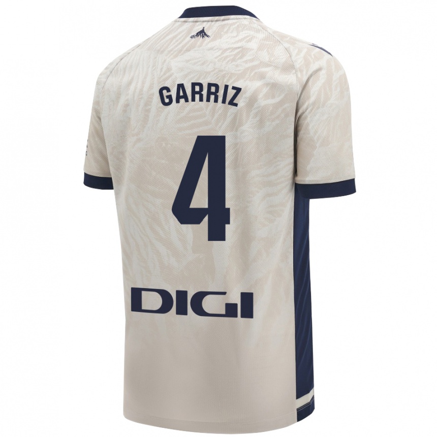 Niño Fútbol Camiseta Ibaider Garriz #4 Gris Claro 2ª Equipación 2024/25