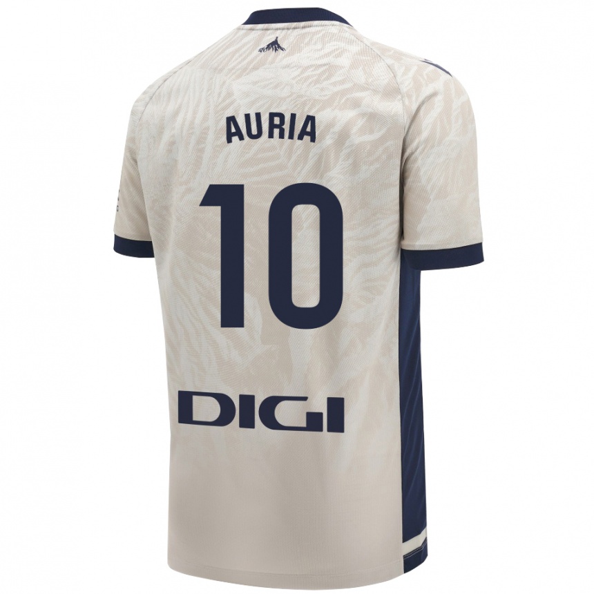 Niño Fútbol Camiseta Miguel Auria #10 Gris Claro 2ª Equipación 2024/25