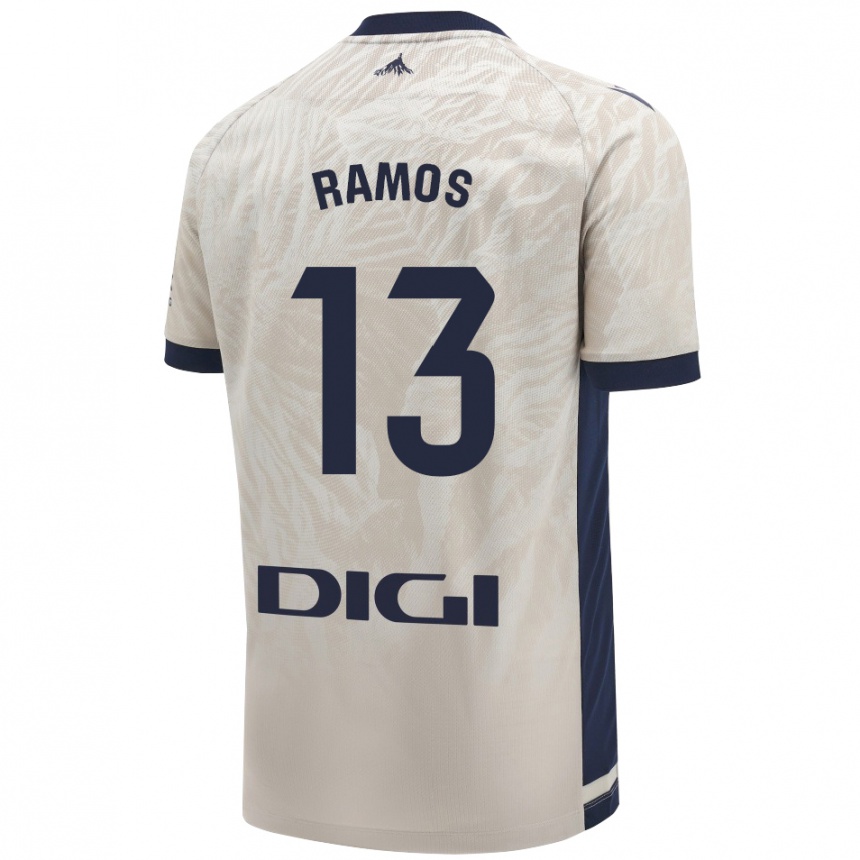 Niño Fútbol Camiseta Darío Ramos #13 Gris Claro 2ª Equipación 2024/25