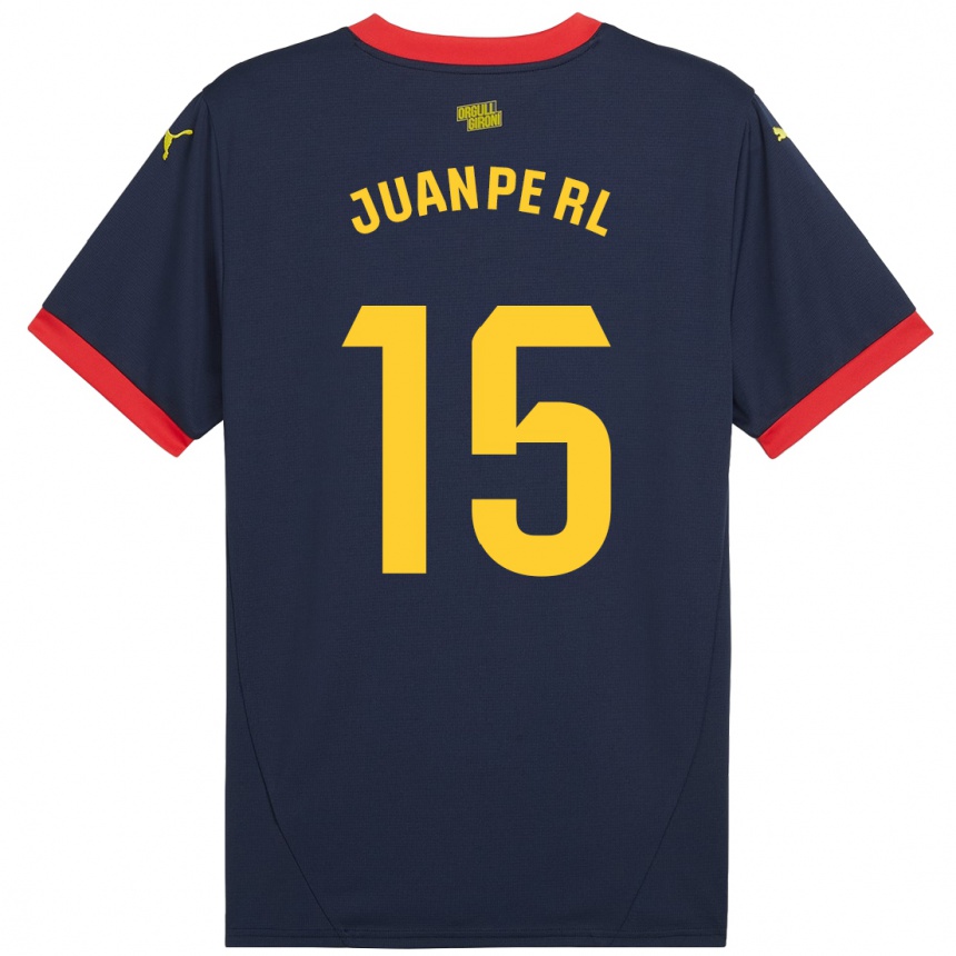 Niño Fútbol Camiseta Juanpe #15 Azul Marino Rojo 2ª Equipación 2024/25