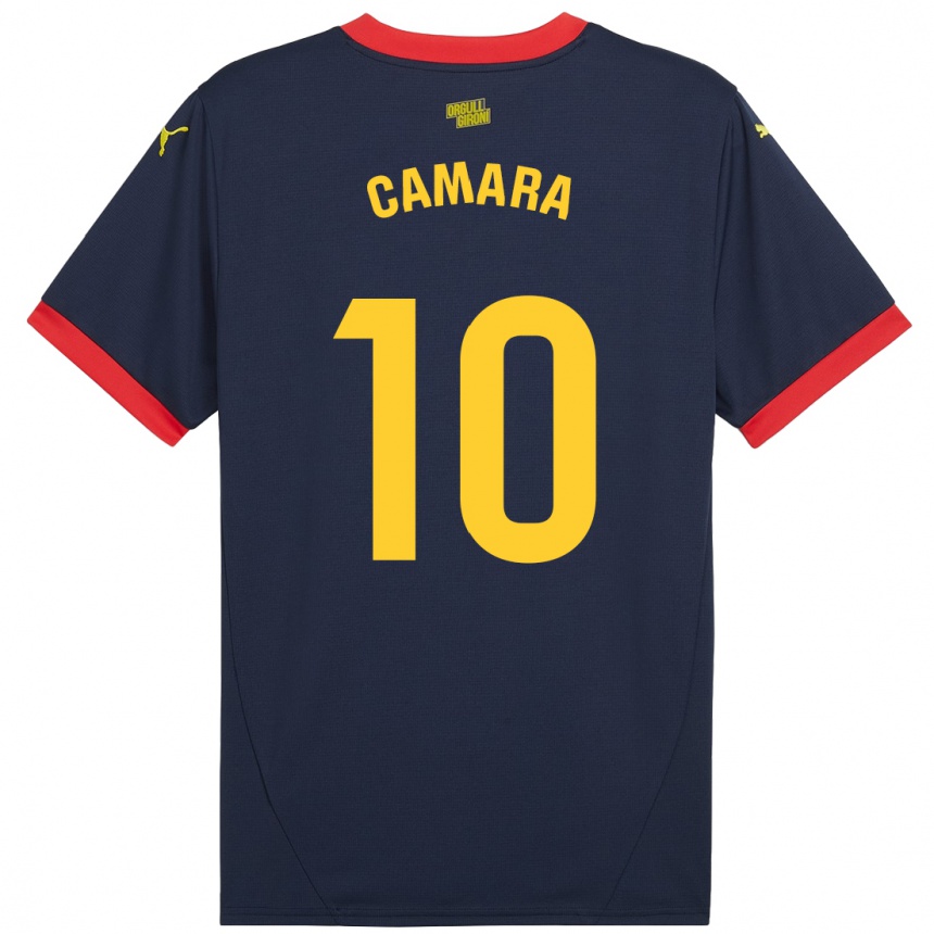 Niño Fútbol Camiseta Dawda Camara #10 Azul Marino Rojo 2ª Equipación 2024/25