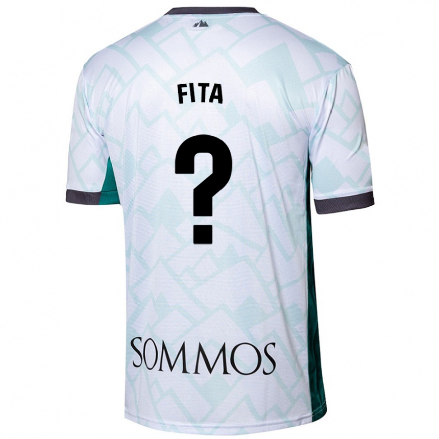 Niño Fútbol Camiseta Álex Fita #0 Blanco Verde 2ª Equipación 2024/25