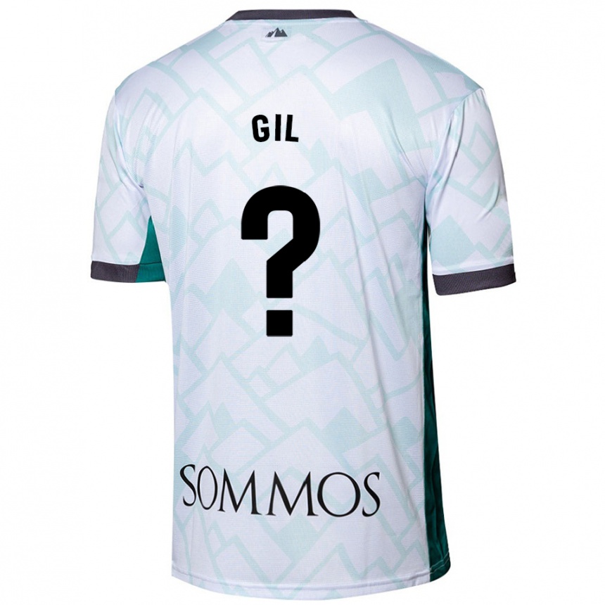 Niño Fútbol Camiseta Iker Gil #0 Blanco Verde 2ª Equipación 2024/25