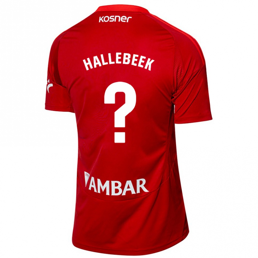 Niño Fútbol Camiseta Boaz Hallebeek #0 Blanco Azul 2ª Equipación 2024/25