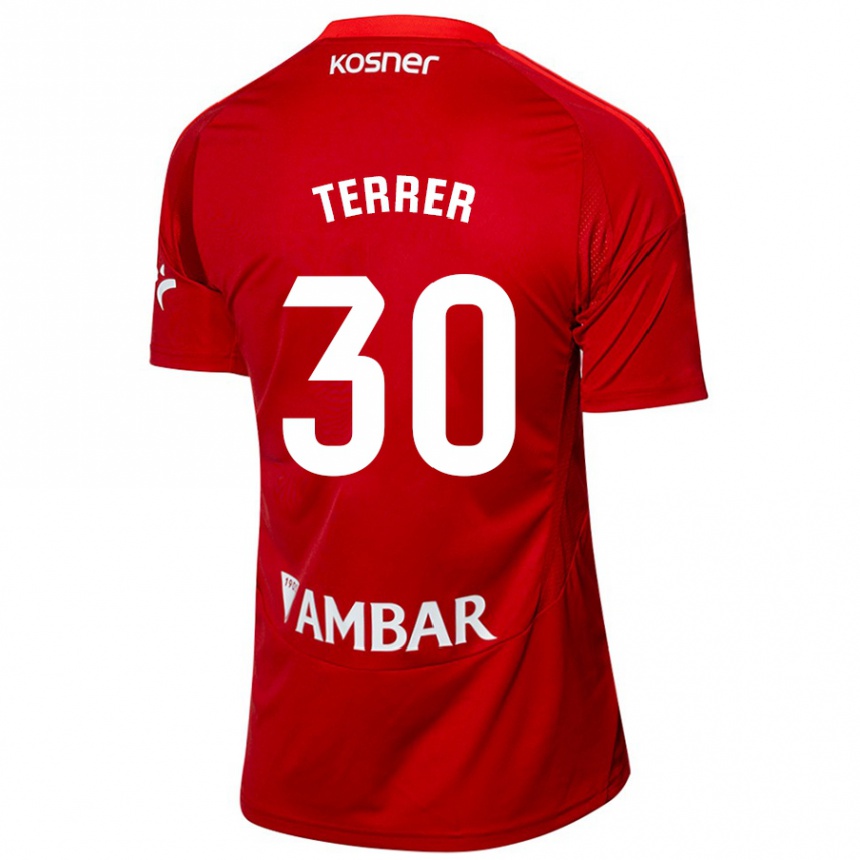 Niño Fútbol Camiseta Lucas Terrer #30 Blanco Azul 2ª Equipación 2024/25