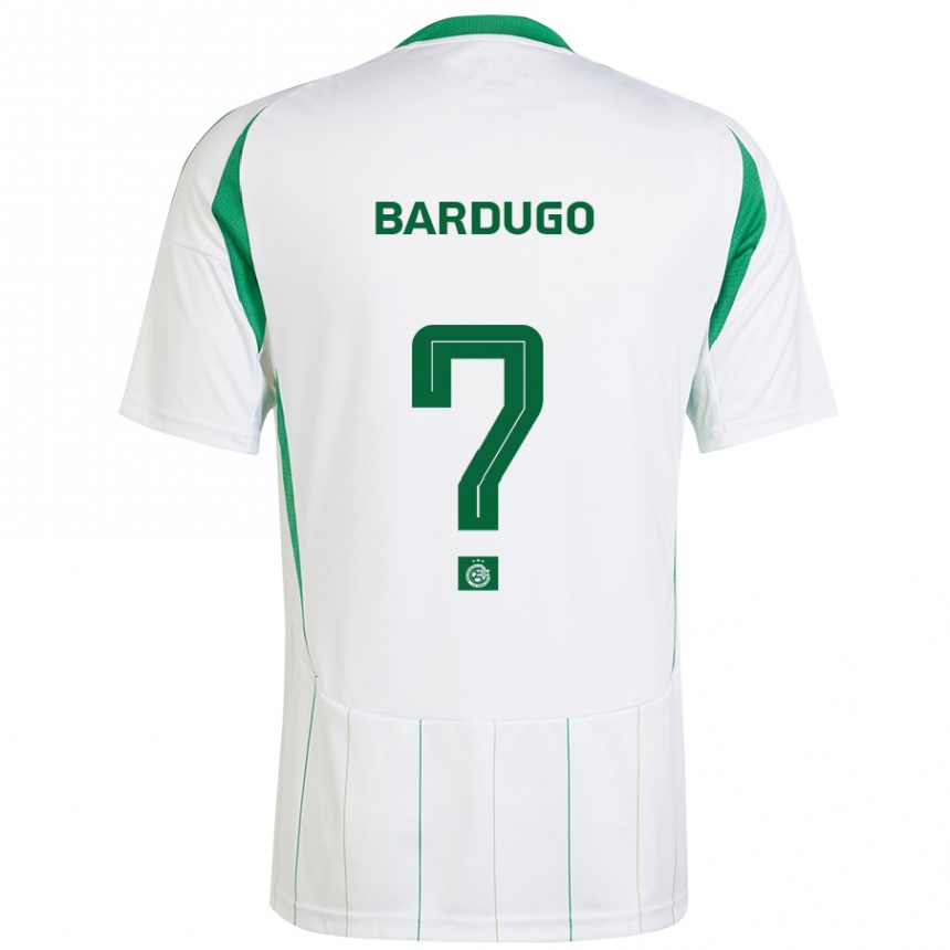 Niño Fútbol Camiseta Ariel Bardugo #0 Blanco Verde 2ª Equipación 2024/25