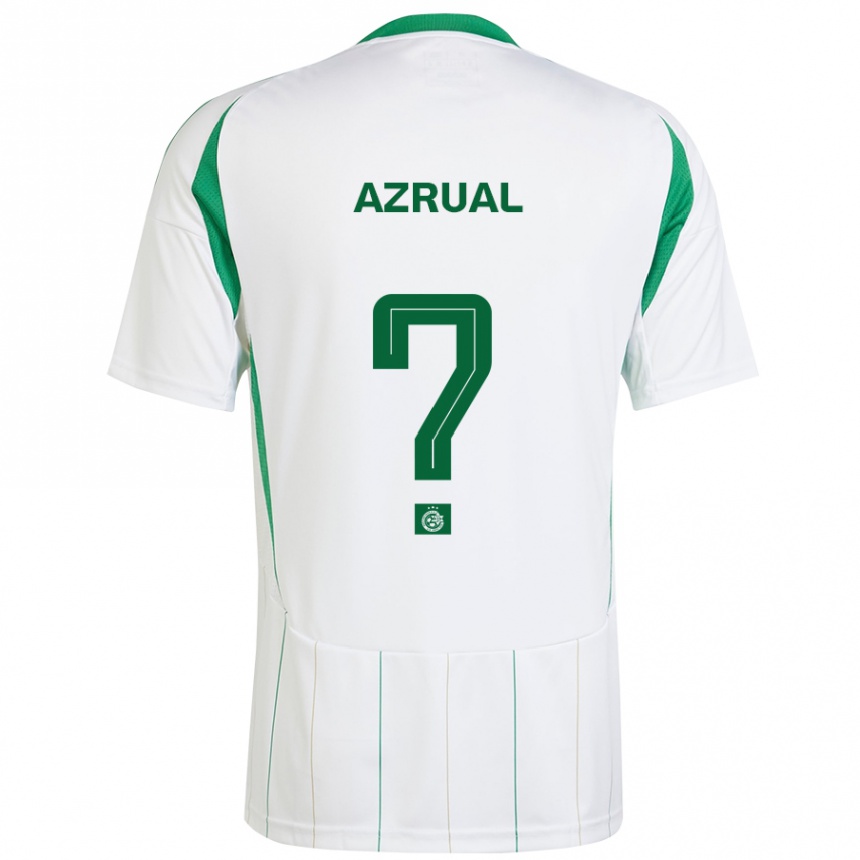 Niño Fútbol Camiseta Adar Azrual #0 Blanco Verde 2ª Equipación 2024/25