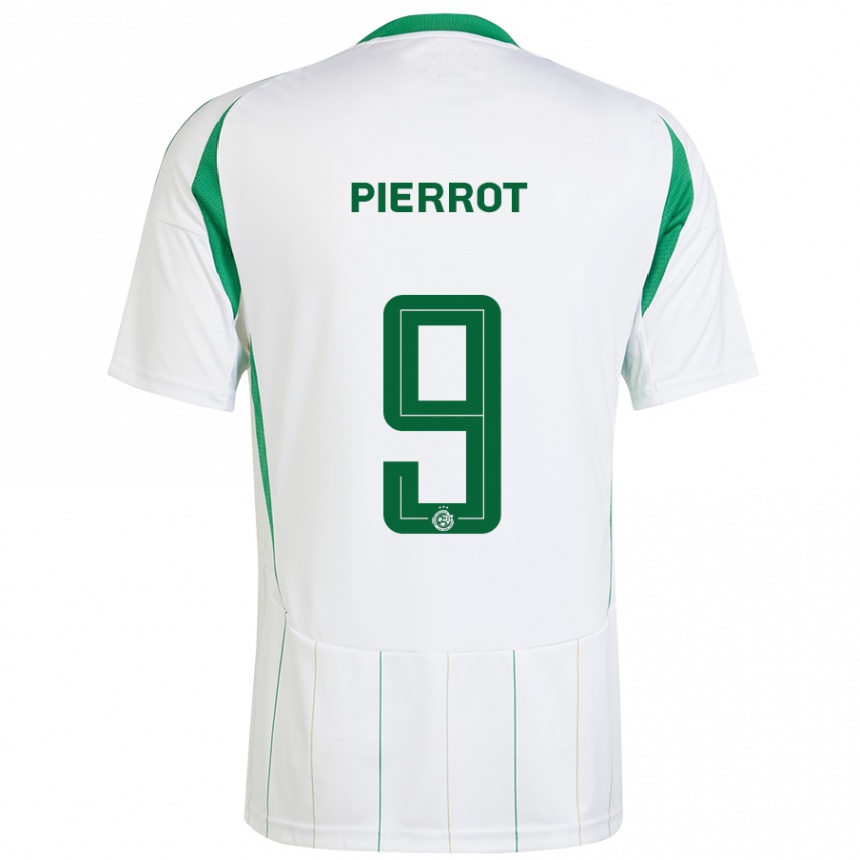 Niño Fútbol Camiseta Frantzdy Pierrot #9 Blanco Verde 2ª Equipación 2024/25