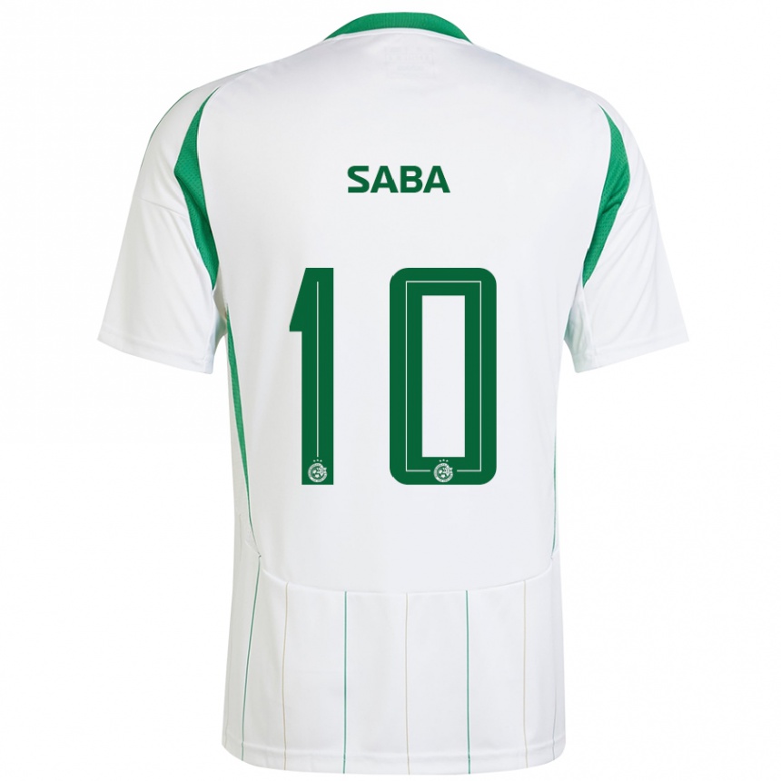 Niño Fútbol Camiseta Dia Saba #10 Blanco Verde 2ª Equipación 2024/25