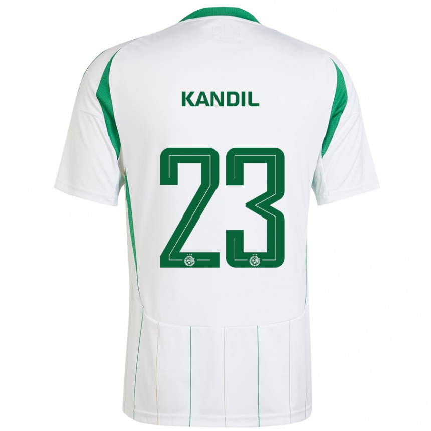 Niño Fútbol Camiseta Maor Kandil #23 Blanco Verde 2ª Equipación 2024/25