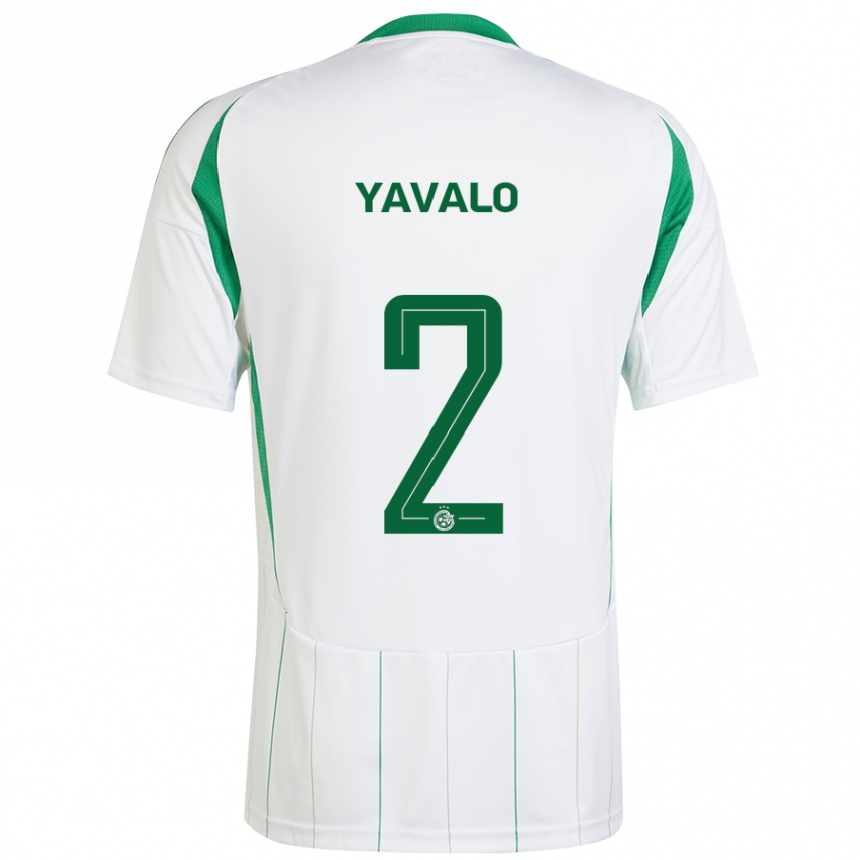 Niño Fútbol Camiseta Gatachao Yavalo #2 Blanco Verde 2ª Equipación 2024/25