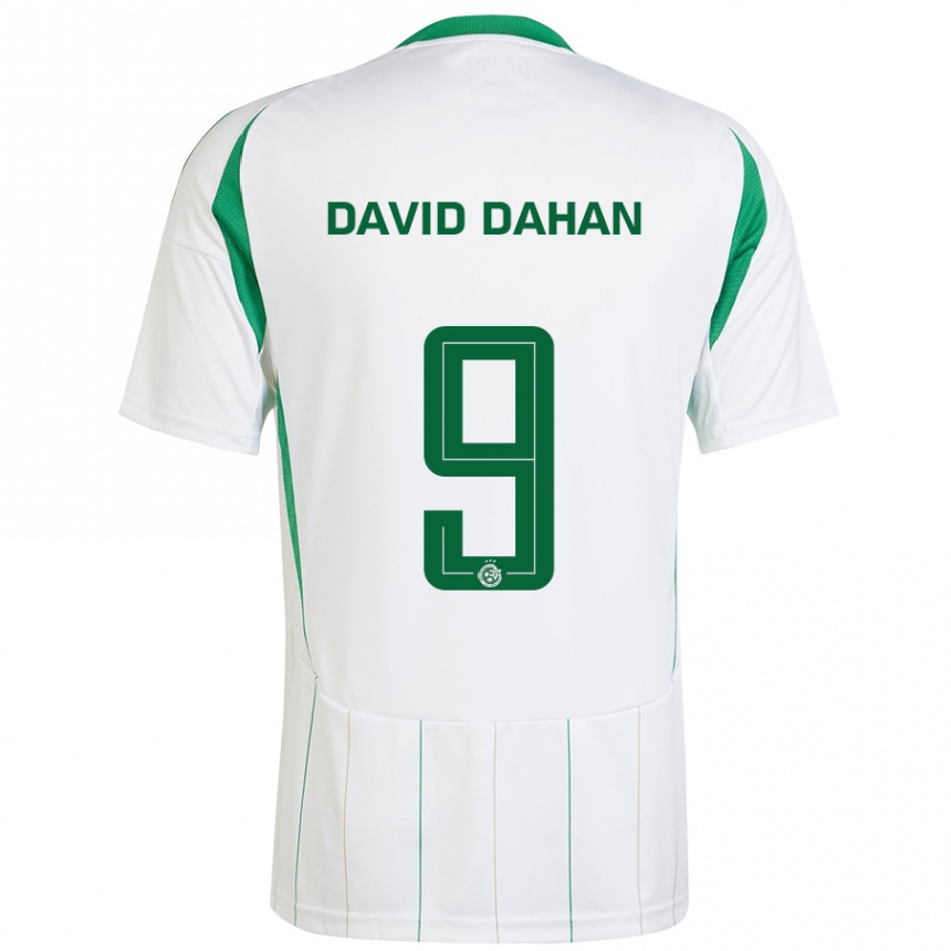 Niño Fútbol Camiseta Omer David Dahan #9 Blanco Verde 2ª Equipación 2024/25