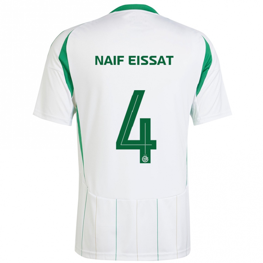 Niño Fútbol Camiseta Lisav Naif Eissat #4 Blanco Verde 2ª Equipación 2024/25