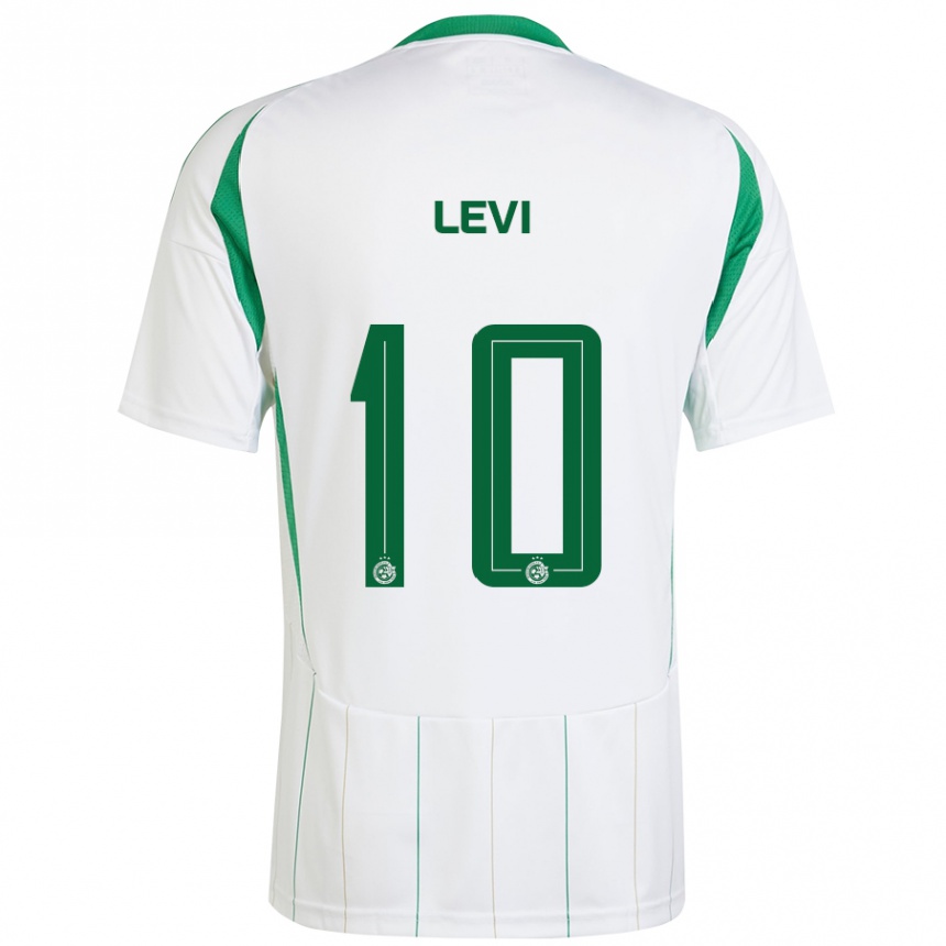 Niño Fútbol Camiseta Yarin Levi #10 Blanco Verde 2ª Equipación 2024/25