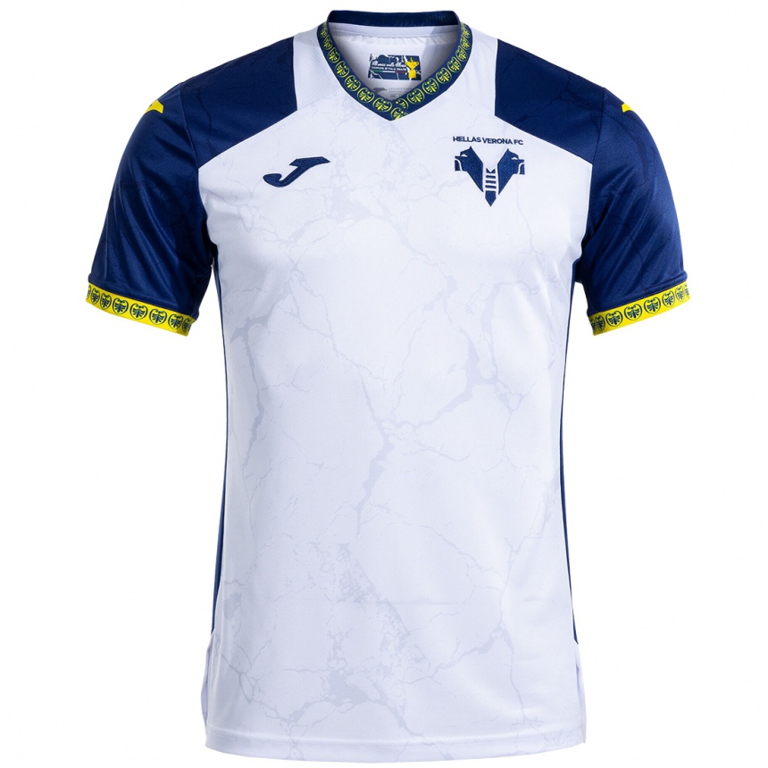 Niño Fútbol Camiseta Ethan Troselj #25 Blanco Azul 2ª Equipación 2024/25