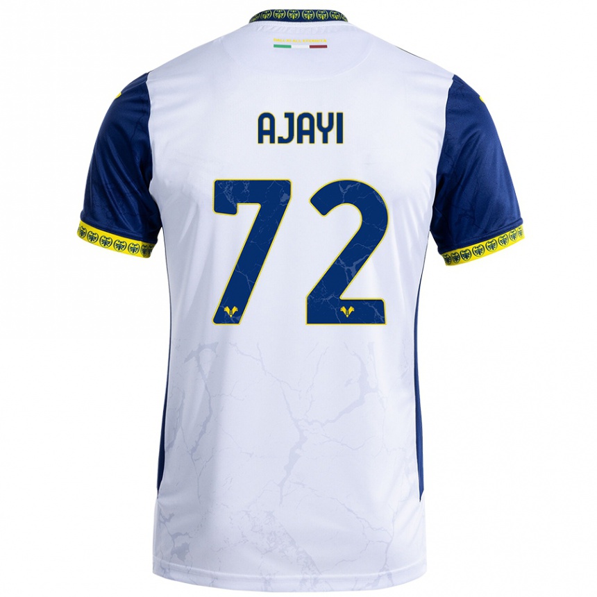 Niño Fútbol Camiseta Junior Ajayi #72 Blanco Azul 2ª Equipación 2024/25