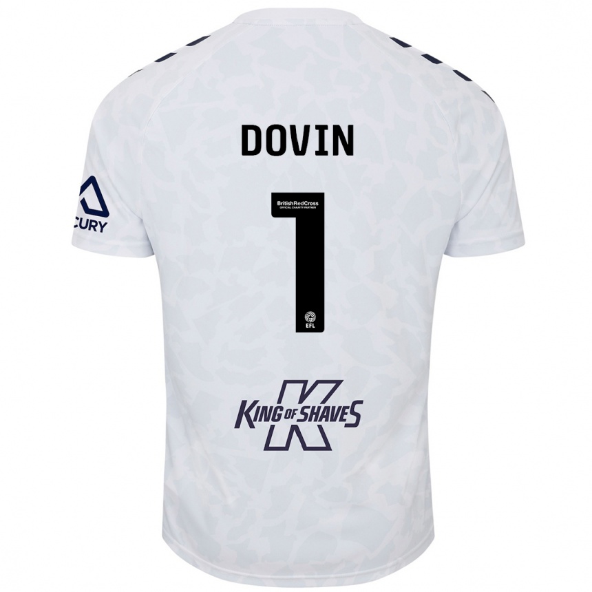 Niño Fútbol Camiseta Oliver Dovin #1 Blanco 2ª Equipación 2024/25