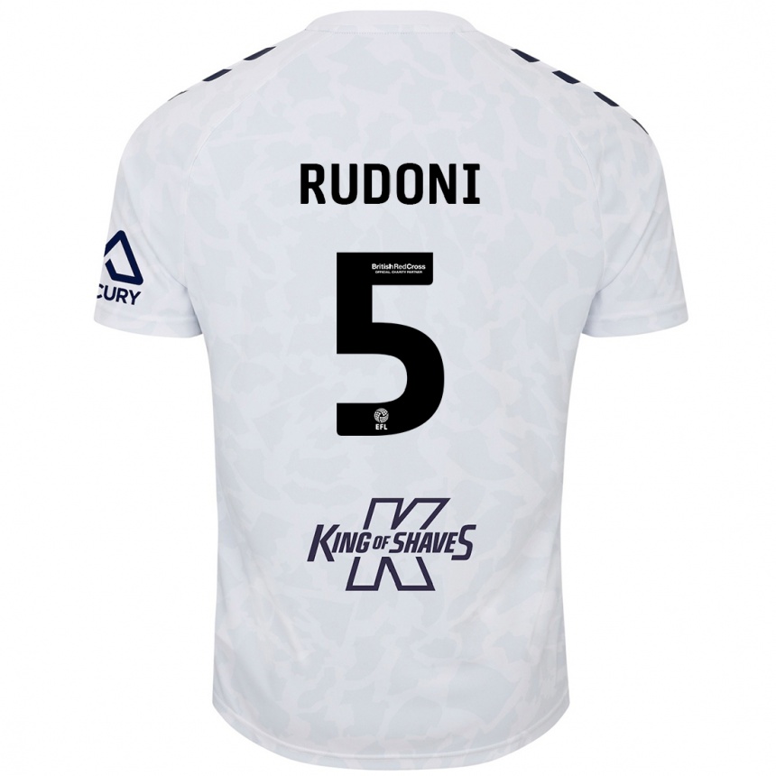 Niño Fútbol Camiseta Jack Rudoni #5 Blanco 2ª Equipación 2024/25