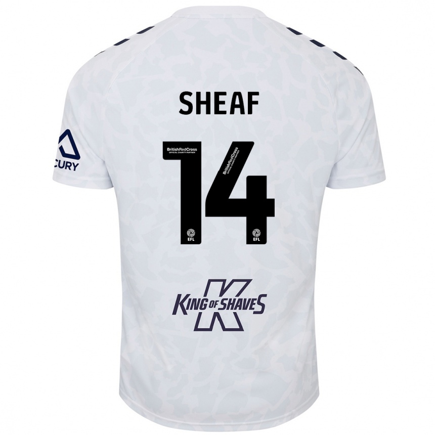 Niño Fútbol Camiseta Ben Sheaf #14 Blanco 2ª Equipación 2024/25