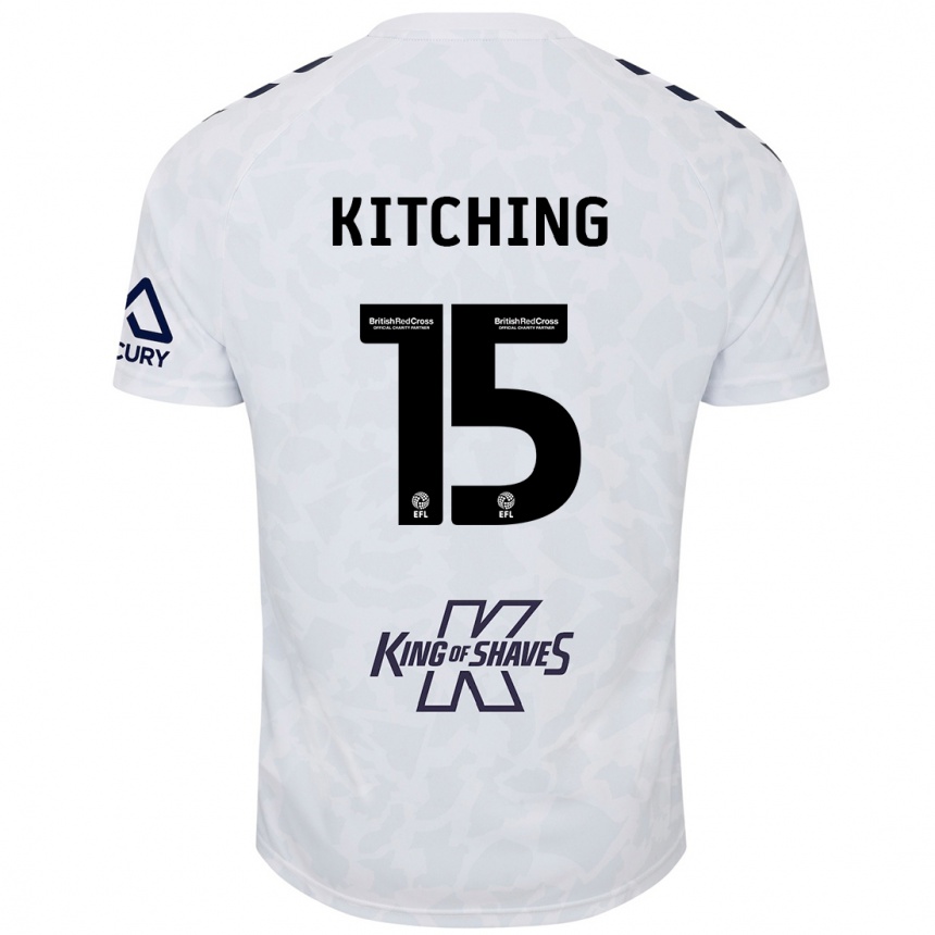 Niño Fútbol Camiseta Liam Kitching #15 Blanco 2ª Equipación 2024/25