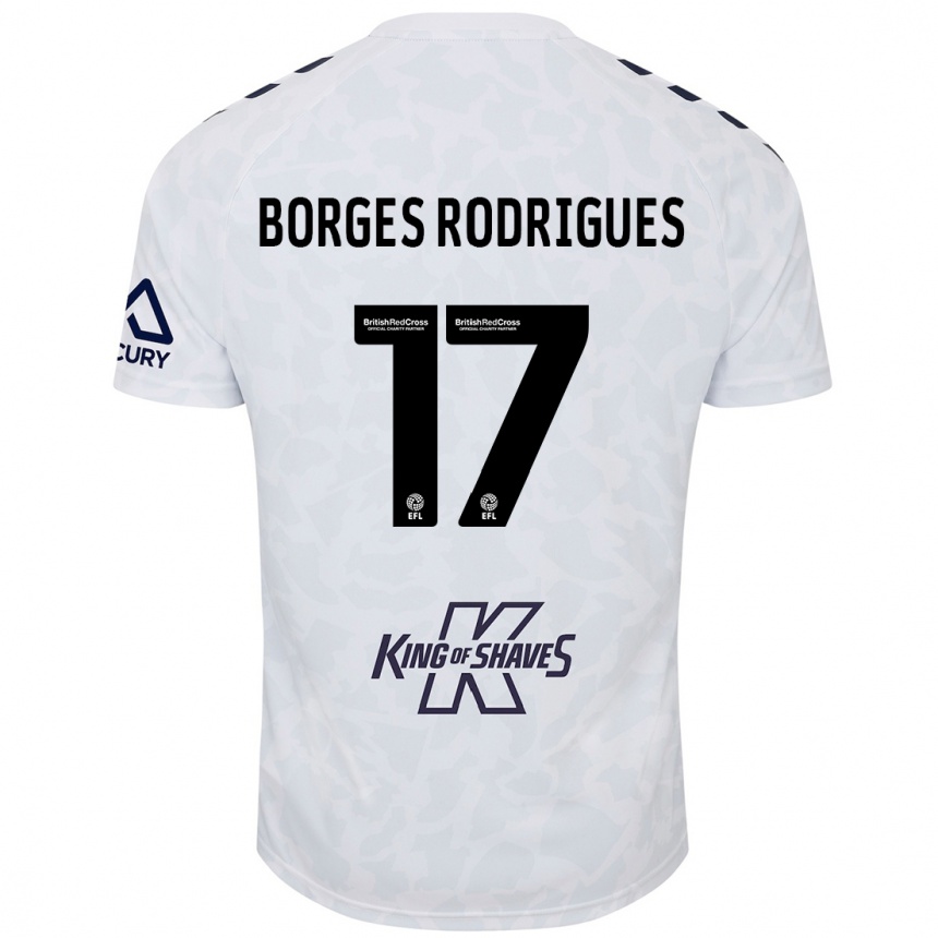 Niño Fútbol Camiseta Raphael Borges Rodrigues #17 Blanco 2ª Equipación 2024/25