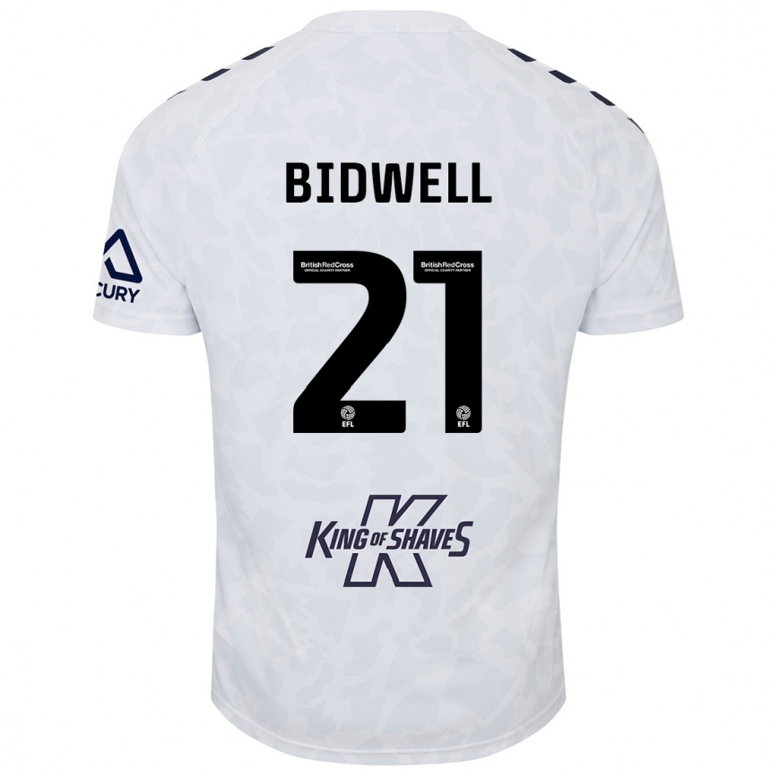 Niño Fútbol Camiseta Jake Bidwell #21 Blanco 2ª Equipación 2024/25