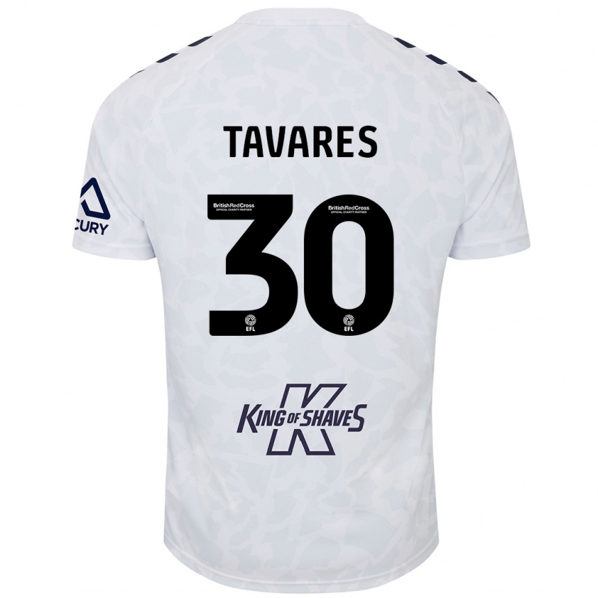 Niño Fútbol Camiseta Fábio Tavares #30 Blanco 2ª Equipación 2024/25