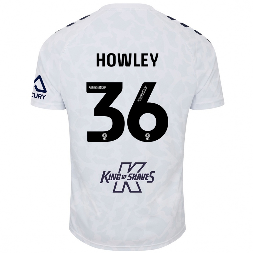 Niño Fútbol Camiseta Ryan Howley #36 Blanco 2ª Equipación 2024/25