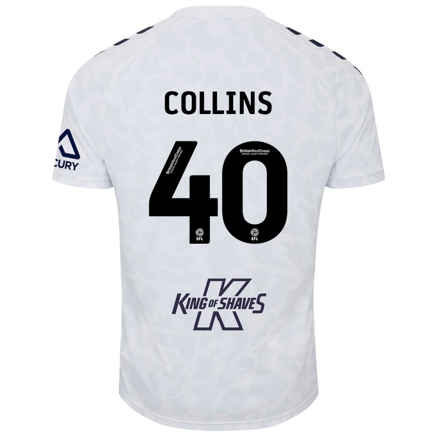 Niño Fútbol Camiseta Brad Collins #40 Blanco 2ª Equipación 2024/25