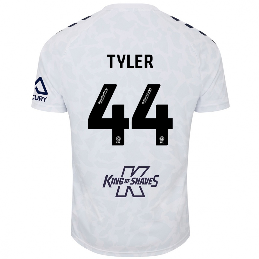 Niño Fútbol Camiseta Cian Tyler #44 Blanco 2ª Equipación 2024/25