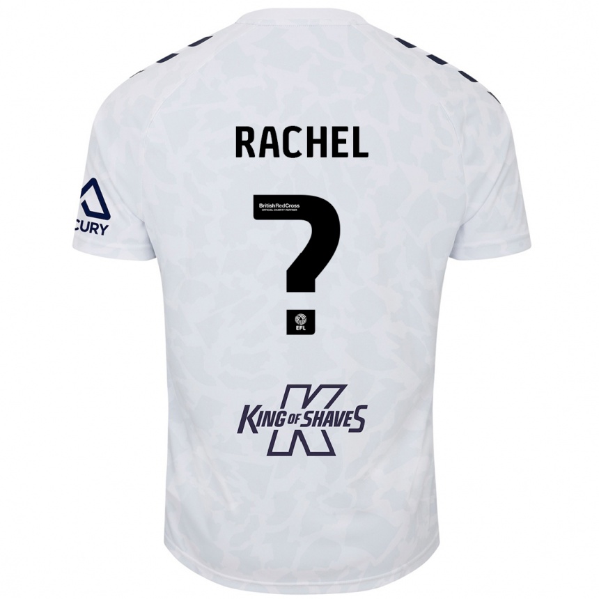 Niño Fútbol Camiseta Daniel Rachel #0 Blanco 2ª Equipación 2024/25