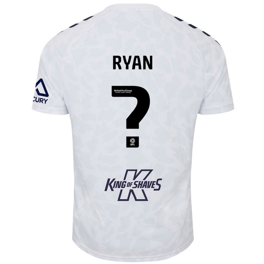 Niño Fútbol Camiseta Kain Ryan #0 Blanco 2ª Equipación 2024/25