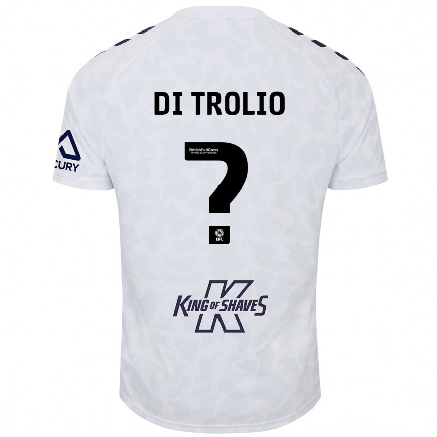 Niño Fútbol Camiseta Riccardo Di Trolio #0 Blanco 2ª Equipación 2024/25