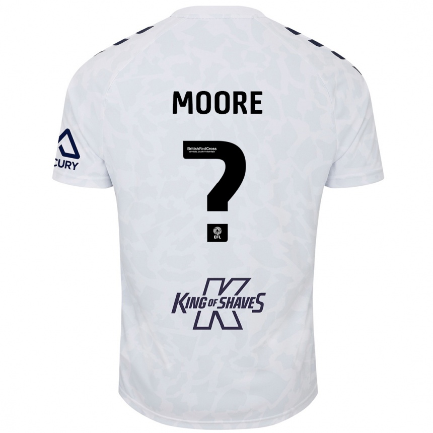 Niño Fútbol Camiseta Isaac Moore #0 Blanco 2ª Equipación 2024/25