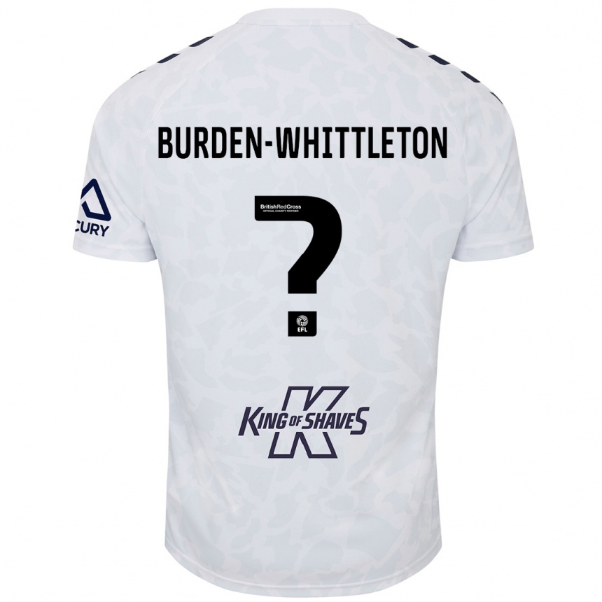 Niño Fútbol Camiseta Charlie Burden-Whittleton #0 Blanco 2ª Equipación 2024/25