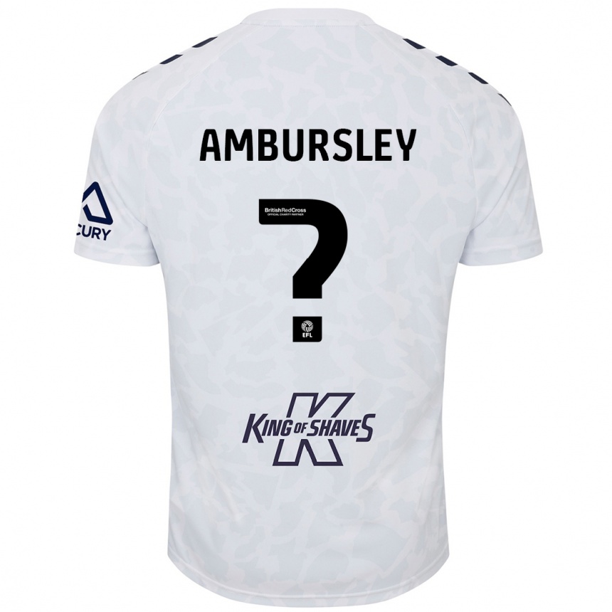 Niño Fútbol Camiseta Conrad Ambursley #0 Blanco 2ª Equipación 2024/25