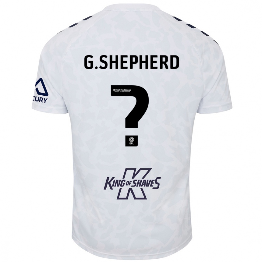 Niño Fútbol Camiseta George Shepherd #0 Blanco 2ª Equipación 2024/25