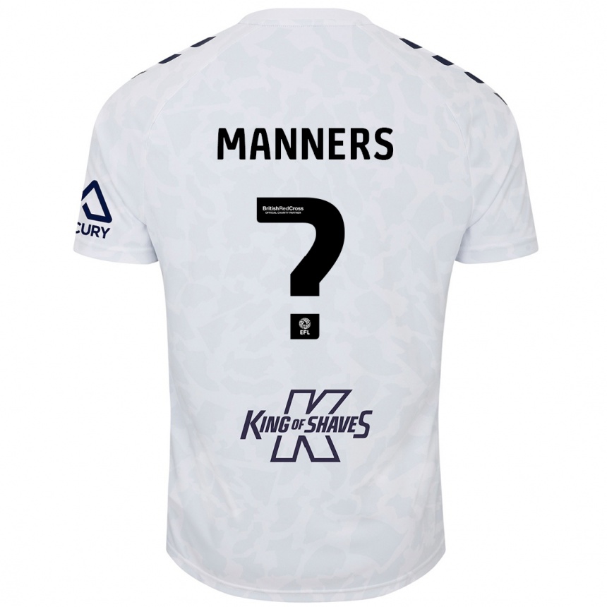 Niño Fútbol Camiseta Charlie Manners #0 Blanco 2ª Equipación 2024/25