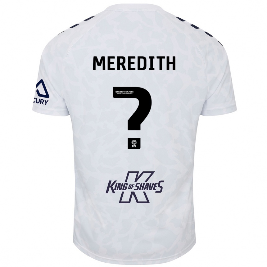 Niño Fútbol Camiseta Eliot Meredith #0 Blanco 2ª Equipación 2024/25